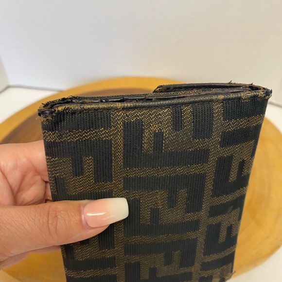 Fendi Large Zucca Canvas Wallet snap Button Wallet main image 2
